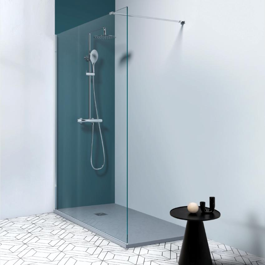 Paravan de dus Walk-In Sanoterm Urban 100 cm crom [3]