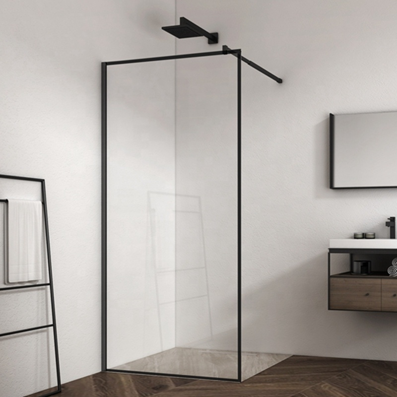 Paravan de dus Walk-In Sanoterm Urban 100 cm negru mat [3]