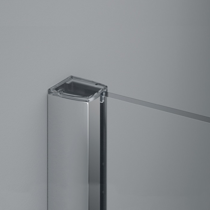 Paravan dus Sanswiss, Easy, profil crom lucios, 120 x 200 cm [3]