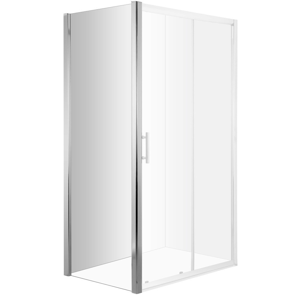 Perete dus lateral Deante Cynia 90 cm cu sticla 6 mm crom [2]