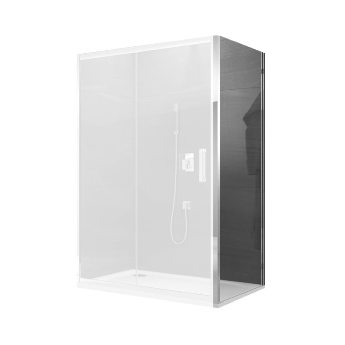 Perete fix Sanswiss, Ocelia, 80 x 190 cm, crom lucios [1]