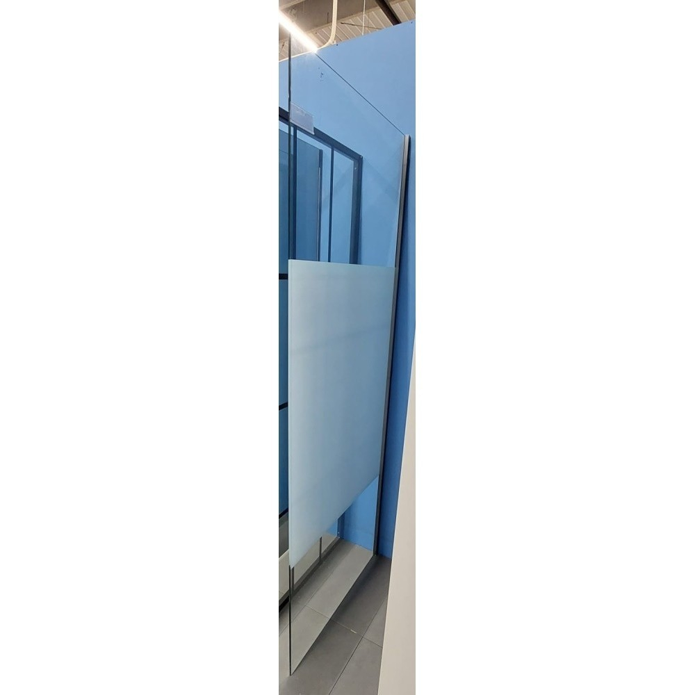 Perete sticla dus Walk In Roca District 90xH200 cm, sticla 8 mm, profil crom [3]