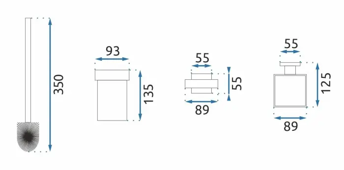Perie WC 332918 Erlo 05 Negru, Rea [7]