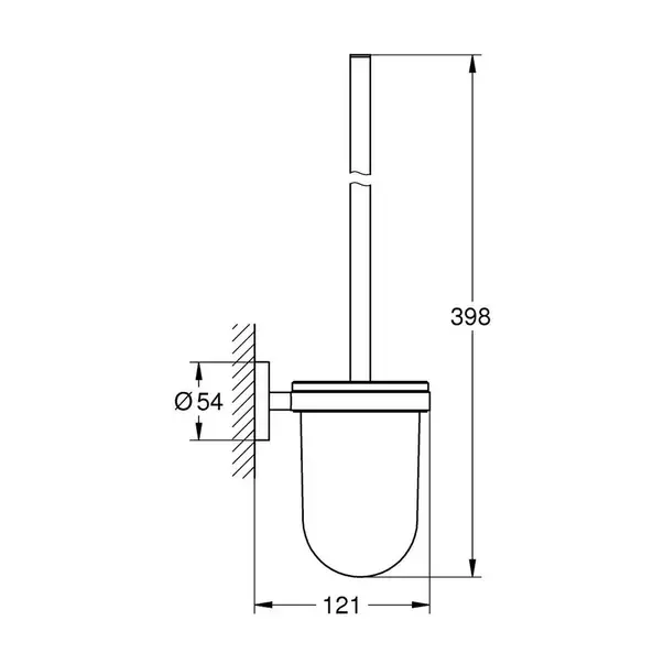 Perie WC Grohe Essentials auriu lucios Cool Sunrise [3]