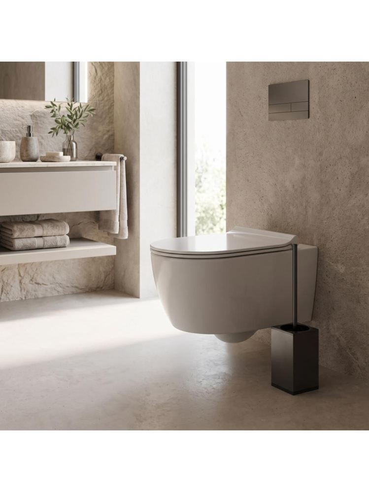 Perie WC Rea B110 Titan montata pe blat 80x390x80 mm plastic metal [7]