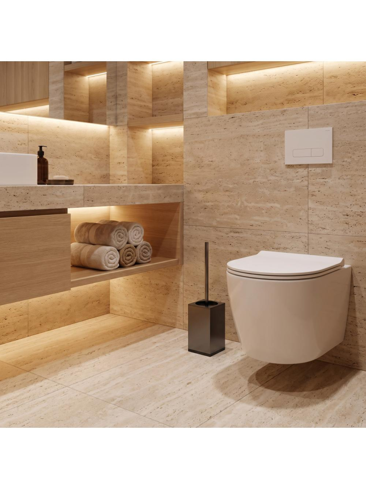 Perie WC Rea B110 Titan montata pe blat 80x390x80 mm plastic metal [3]