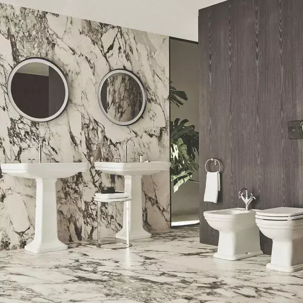 Piedestal pentru lavoar Ideal Standard Atelier Calla alb lucios [1]