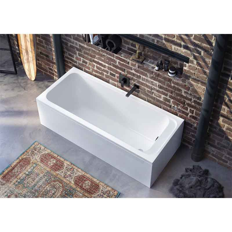 Pipă de umplere pentru cadă Villeroy&Boch, Architectura Square, 21 cm, negru mat [2]