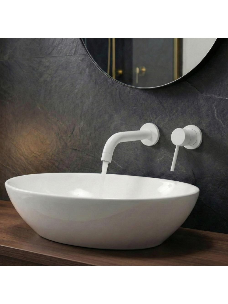 Pipă pentru baterie încastrată Rea Lungo 20 cm alb [3]