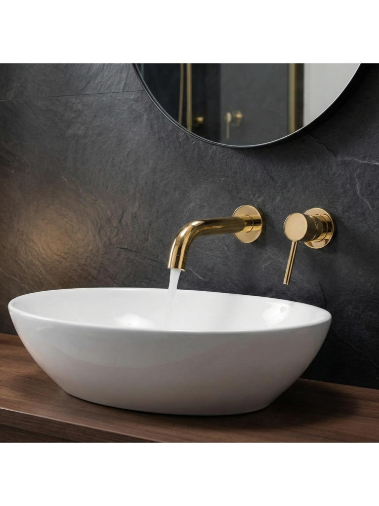 Pipă pentru baterie încastrată Rea Lungo 20 cm auriu [3]