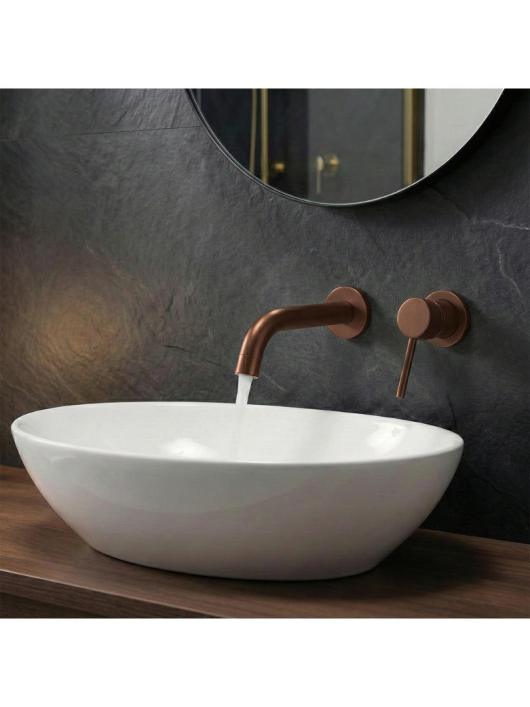 Pipă pentru baterie încastrată Rea Lungo 20 cm cupru periat [3]