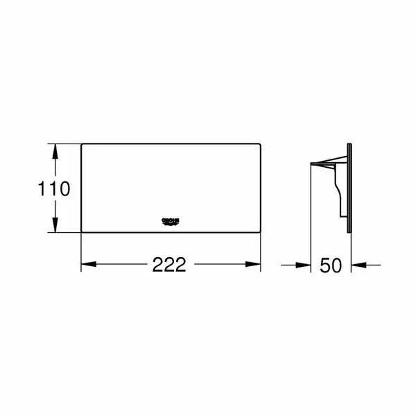 Polita Grohe EasyReach pentru baterie cada dus Plus [2]