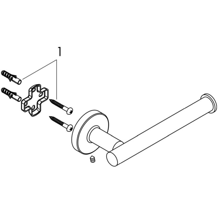 Porthartie WC Hansgrohe, Logis Universal, crom [3]