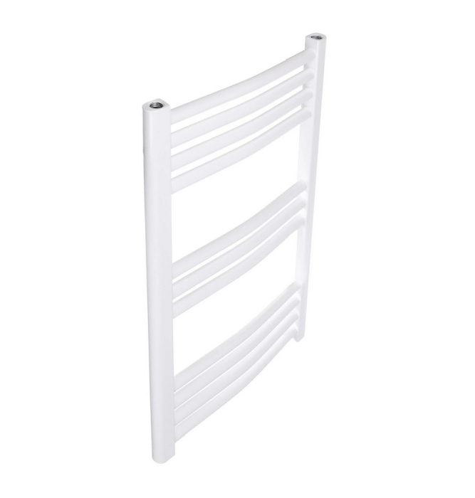 Portprosop curbat Thermoynd, 450 x 1200 mm, alb, accesorii incluse [2]