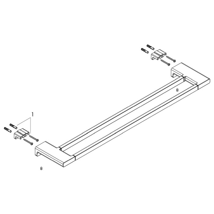 Portprosop dublu, Hansgrohe, AddStoris, crom [3]