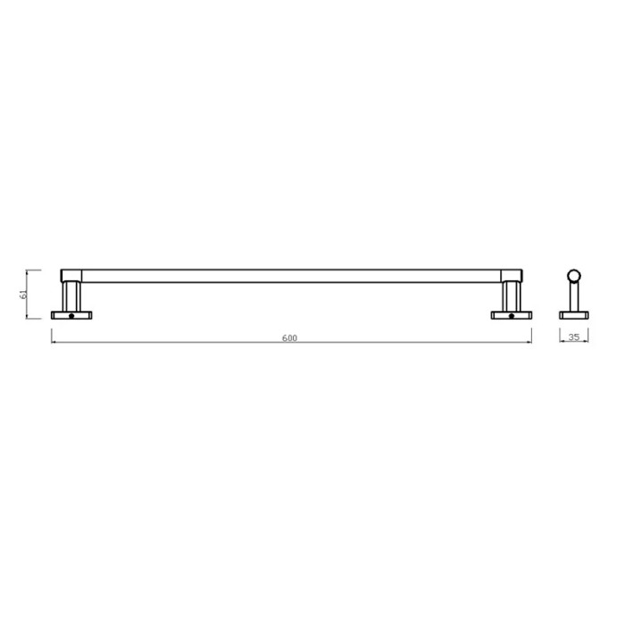 Portprosop, Ferro, Greta, 60 cm, crom [2]
