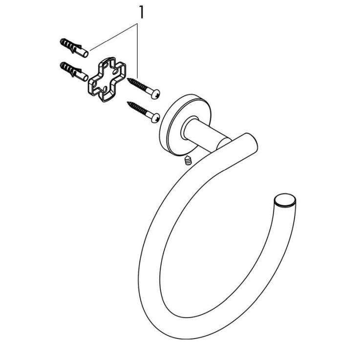 Portprosop Hansgrohe, Logis Universal, rotund, crom [3]