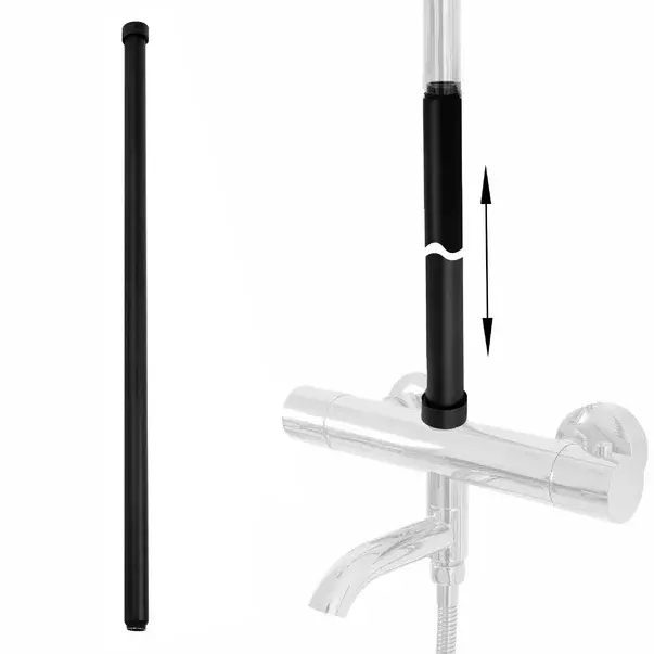 Prelungire coloana dus negru Rea 60 cm [1]