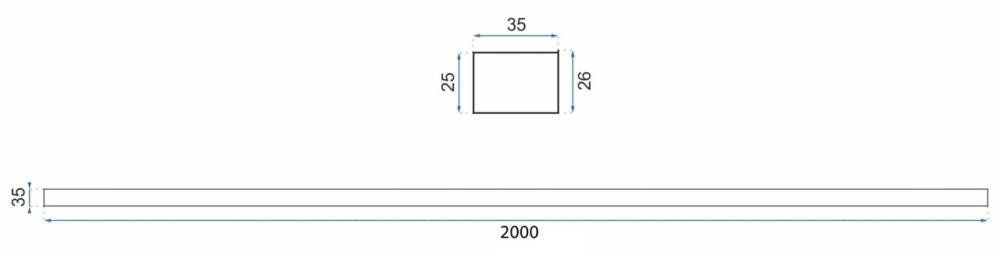 Profil de extensie pentru cabine de ușă 200cm auriu periat [4]