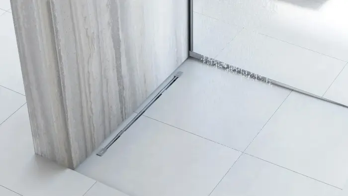 Profil de panta cadita de dus dreapta Gri Periat 140cm, Rea [8]