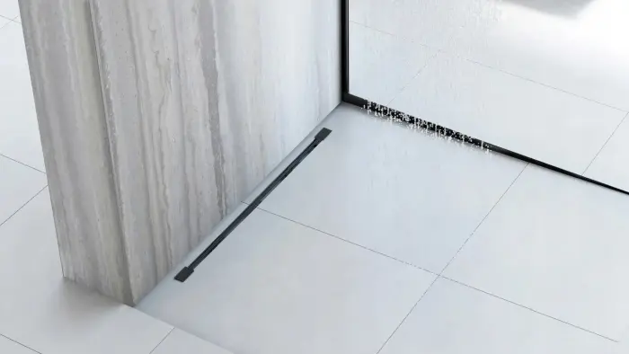 Profil de panta cadita de dus dreapta Negru 100cm, Rea [8]
