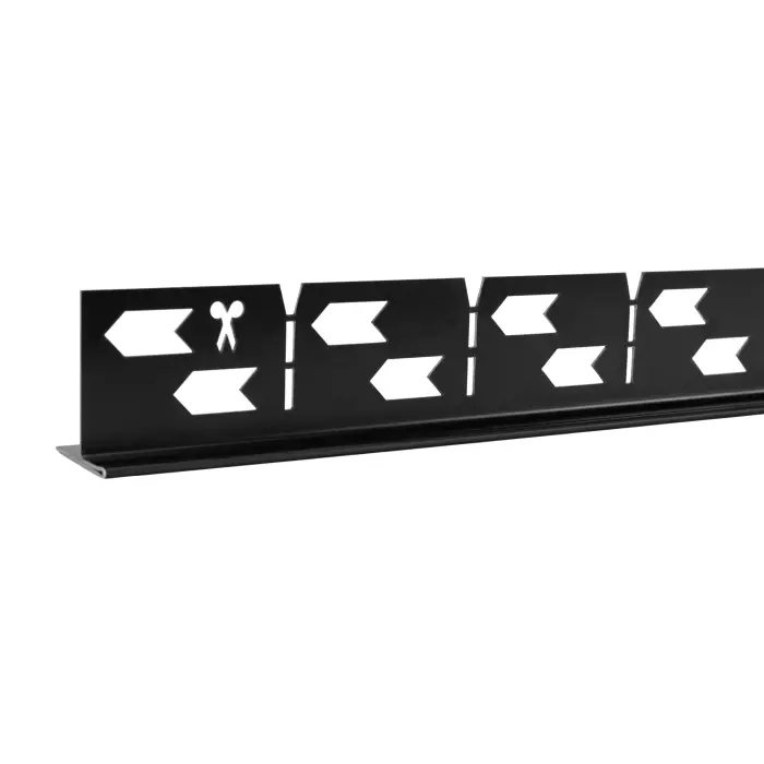 Profil de panta cadita de dus dreapta Negru 100cm, Rea [3]