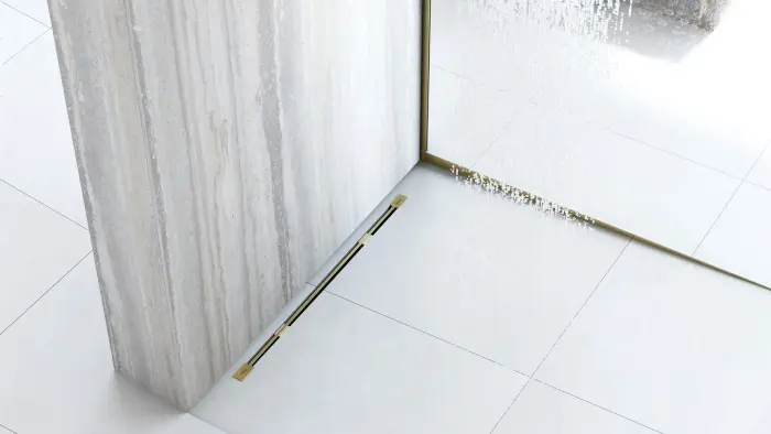 Profil de panta cadita de dus stanga Auriu 140cm, Rea [8]