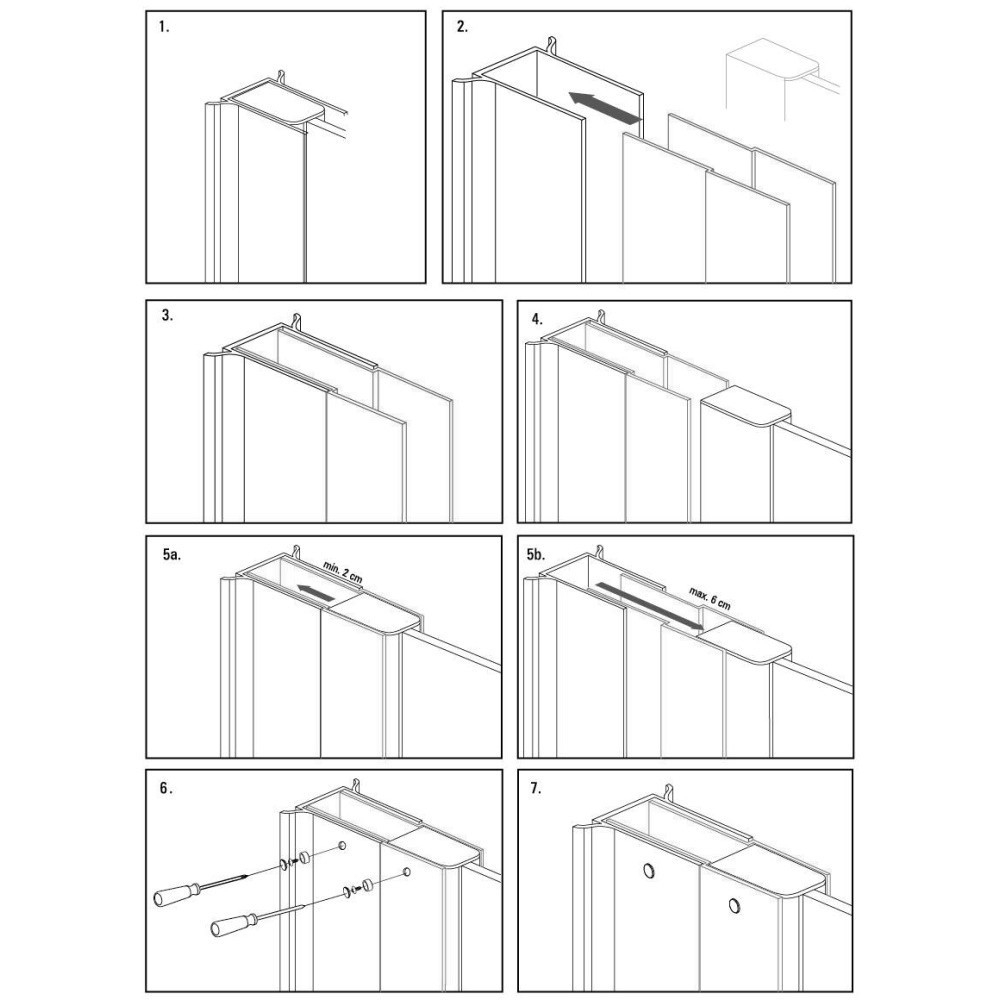 Profil extensie cu accesorii de montare Deante 200 cm crom [2]
