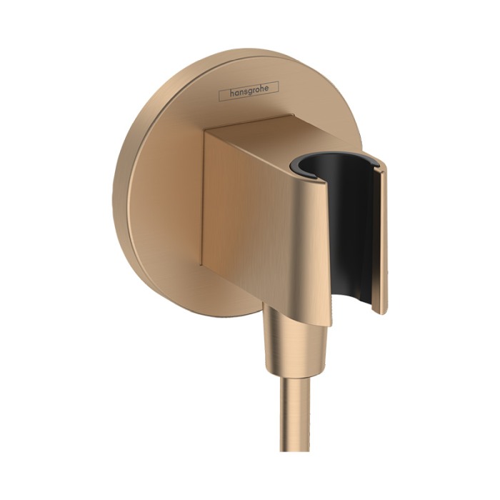 Racord de dus, Hansgrohe, FixFit S, cu suport pentru para, bronz periat [1]