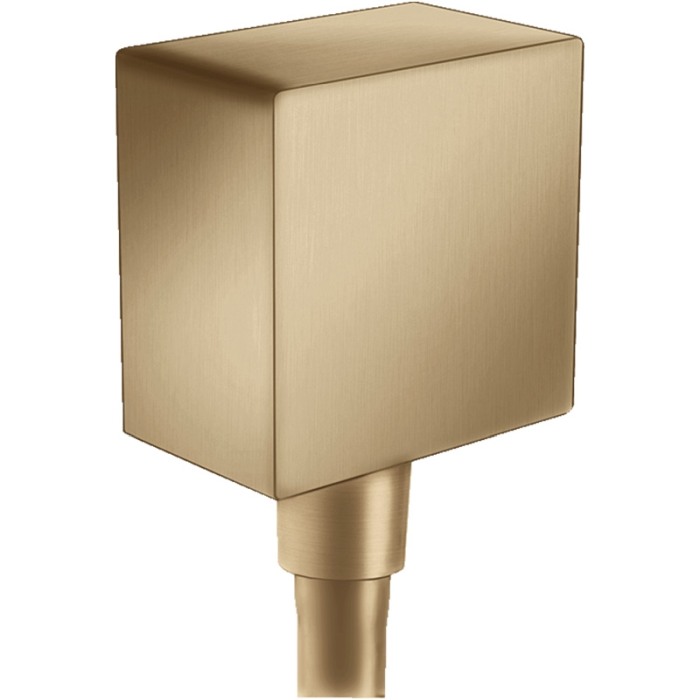 Racord dus, Hansgrohe, FixFit Square, patrat, bronz periat [1]