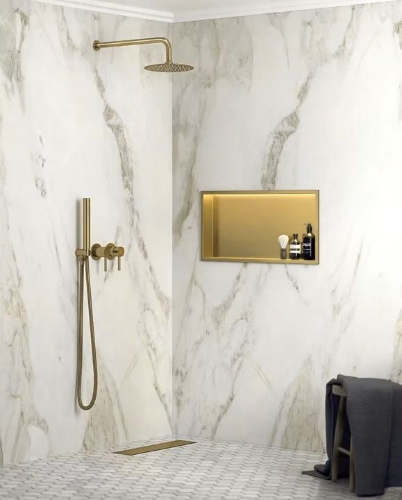 RAFT BAIE INCASTRAT PERETE LED 30x60 auriu periat [5]