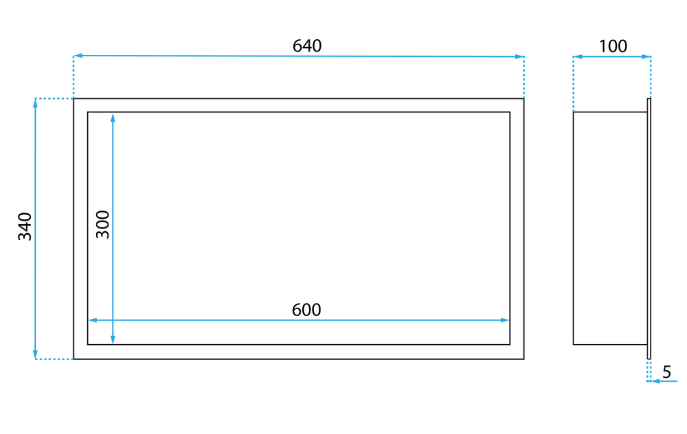 RAFT BAIE INCASTRAT PERETE LED 30x60 otel periat [7]