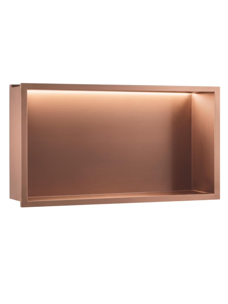 Raft baie incastrat LED Rea cupru periat 630x330x100mm [9]