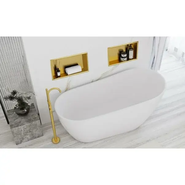 Raft incastrat dreptunghiular auriu periat Rea 30x45x10 cm [5]