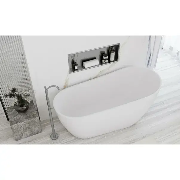 Raft incastrat dreptunghiular crom periat Rea 30x60x10 cm [5]