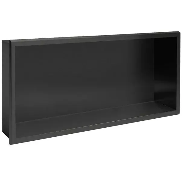 Raft incastrat dreptunghiular negru mat Rea 30x60x10 cm [2]