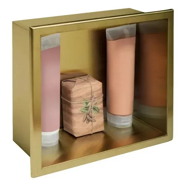 Raft incastrat patrat auriu periat Rea 30x30x10 cm [4]