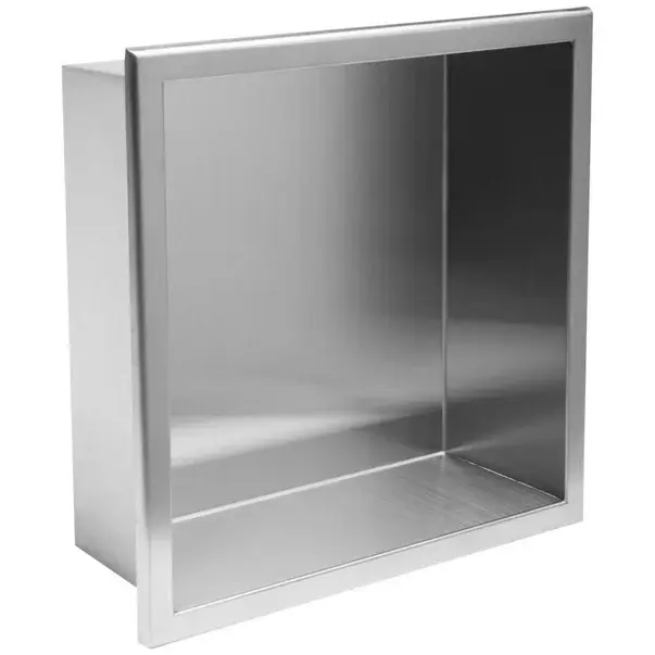 Raft incastrat patrat crom periat Rea 30x30x10 cm [2]