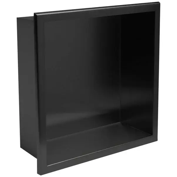 Raft incastrat patrat negru mat Rea 30x30x10 cm [2]