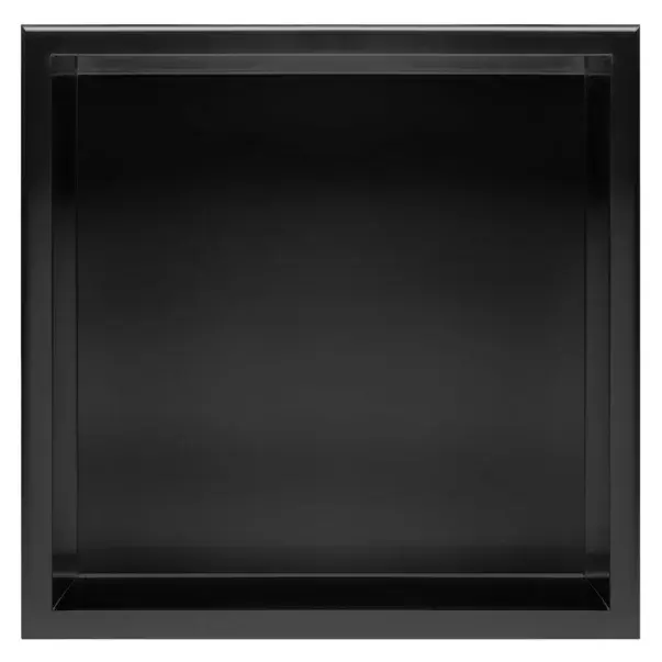 Raft incastrat patrat negru mat Rea 30x30x10 cm [1]