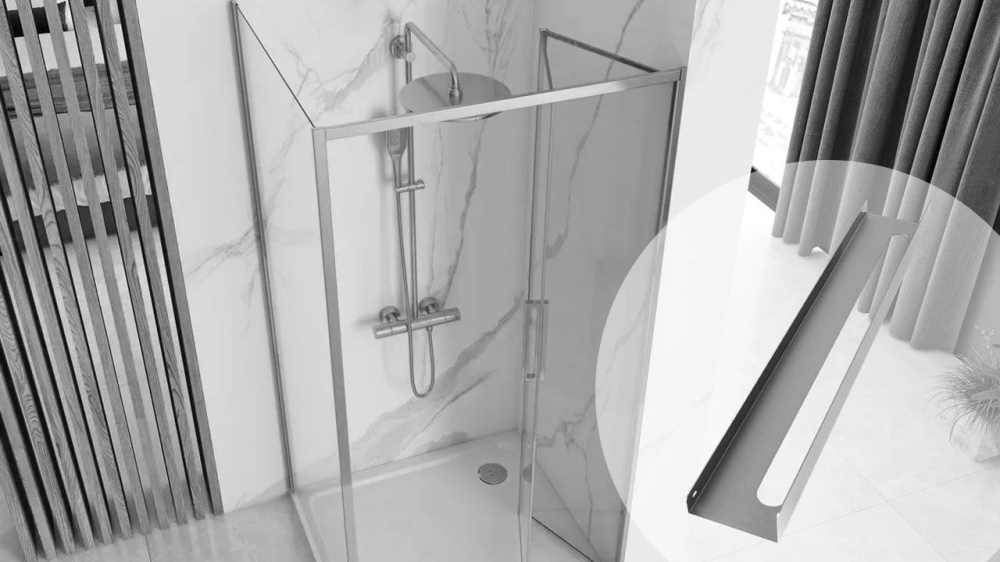 Raft pentru baie SF02 60cm otel periat [3]