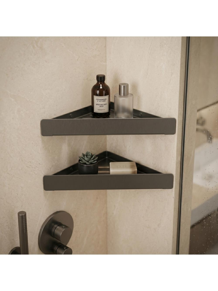 Raft pentru baie colt REA SF07 titan inox 285x145x40 mm [3]
