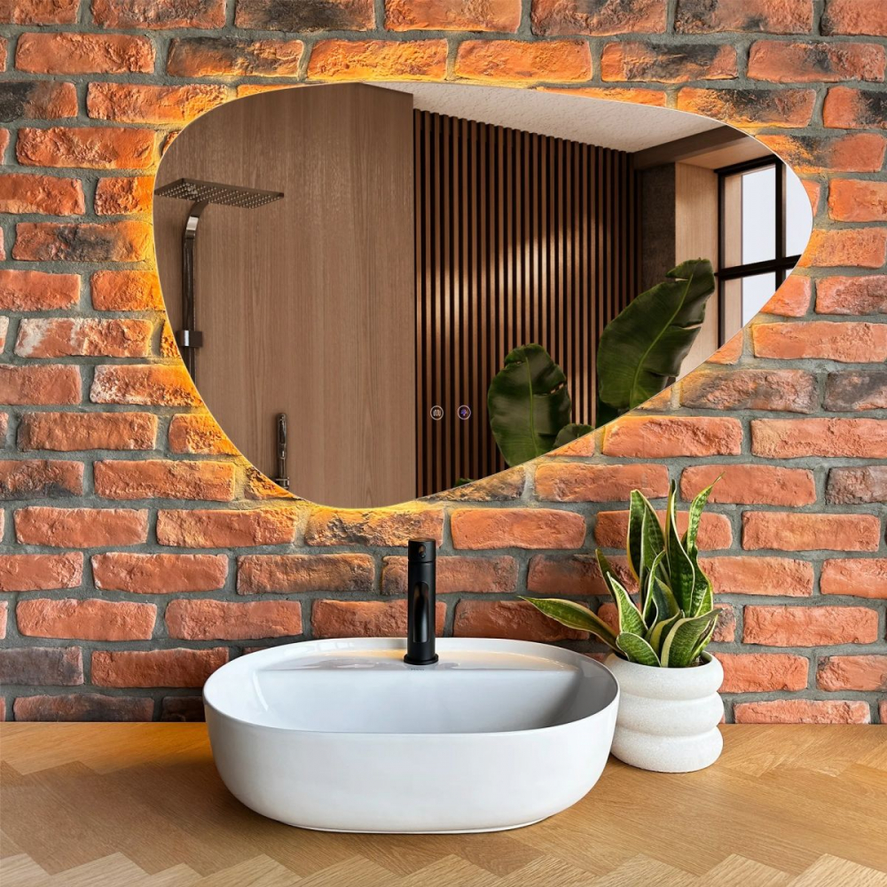 Rea Aura lavoar 50.5x38.5 cm ovale de blat alb REA-U4620 [5]
