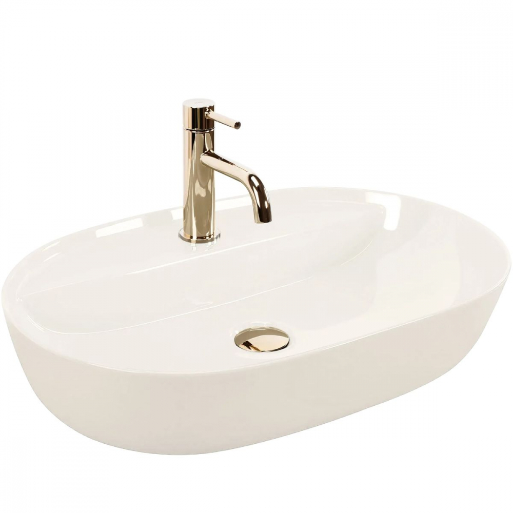 Rea Aura lavoar 60.5x40.5 cm ovale de blat maro/bej REA-U4589 [1]