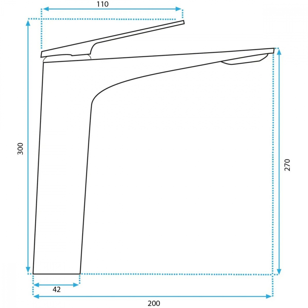 Rea Avalon baterie lavoar stativ crom REA-B5060 [2]