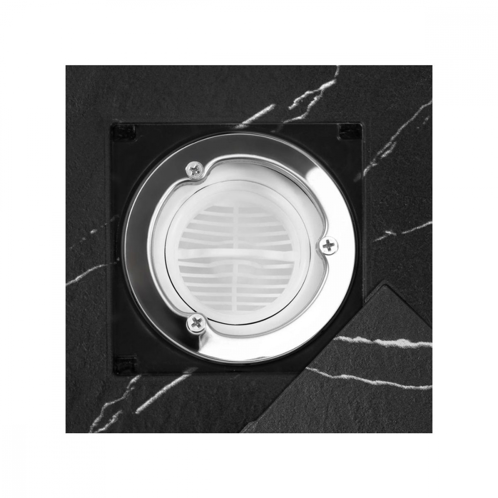 Rea Bazalt Carrara Black cădiță de duș dreptunghiulară x100 cm negru REA-K7007 [3]