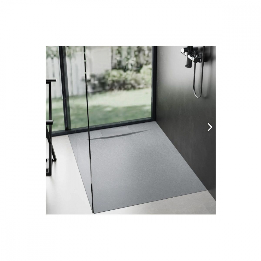 Rea Bazalt Grey cădiță de duș pătrată x90 cm gri REA-K4105 [6]