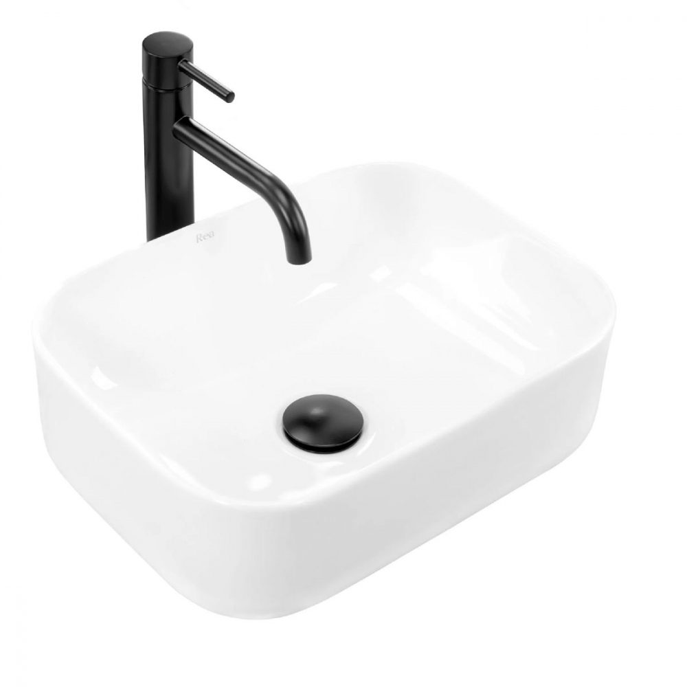 Rea Demi lavoar 40.5x31 cm dreptunghiular de blat alb REA-U5064 [1]