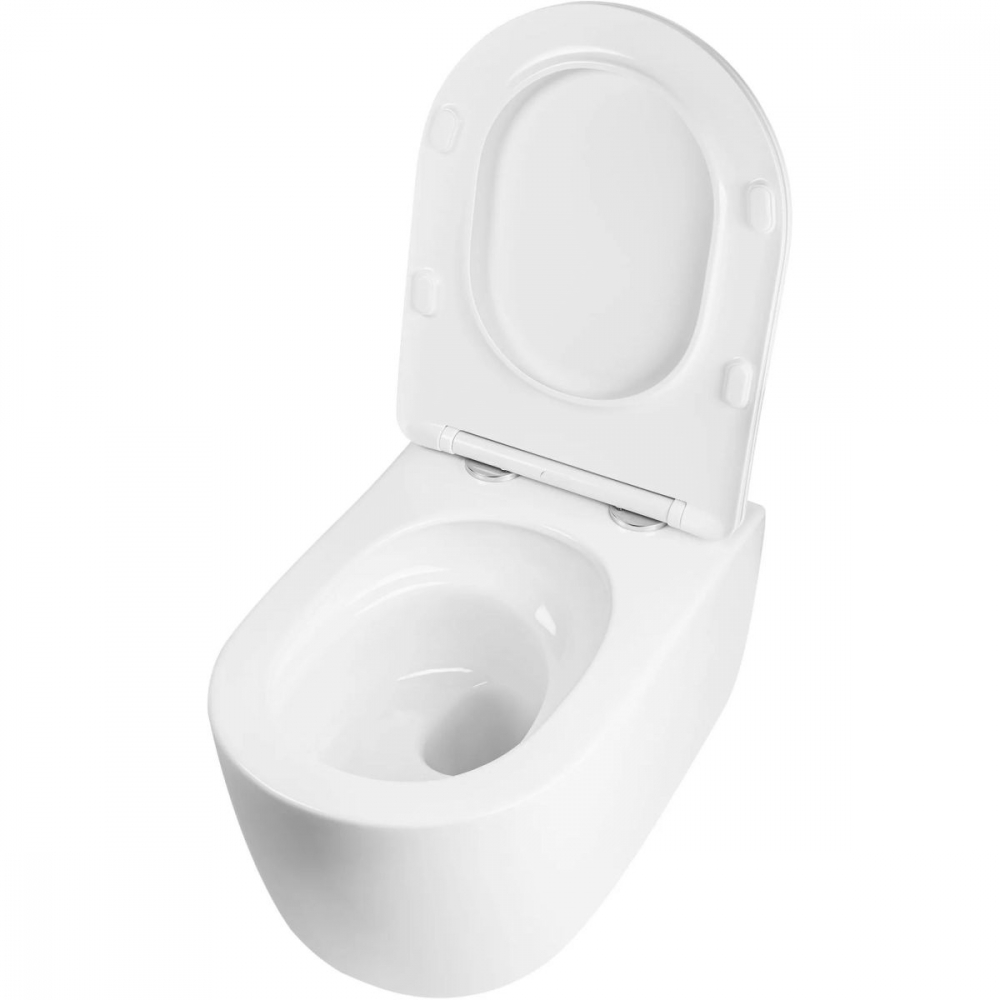 Rea Eddy vas wc cu capac soft-close agăţat da alb lucios REA-C6560 [5]