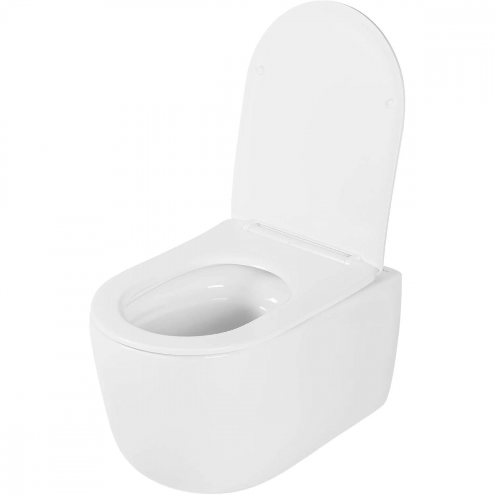 Rea Eddy vas wc cu capac soft-close agăţat da alb lucios REA-C6560 [4]